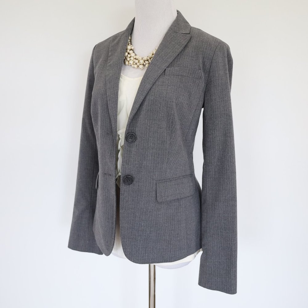 BANANA REPUBLIC Size 2 Gray Suit Jacket Blazer Career